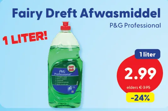 Aanbieding: Fairy Dreft Afwasmiddel