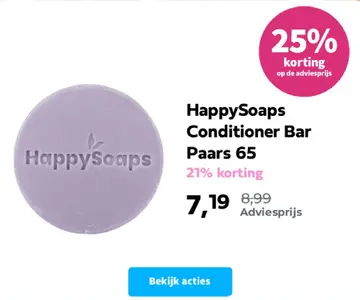 Aanbieding: HappySoaps Conditioner Bar Paars