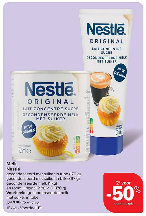 Aanbieding: Gecondenseerde melk of room