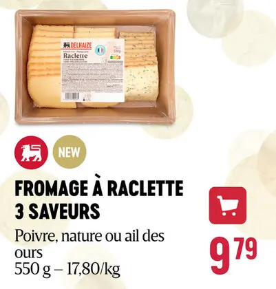 Offre: Fromage a raclette 3 saveurs