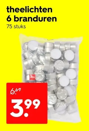 Aanbieding: theelichten