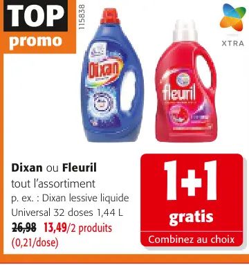 Offre: Dixan ou Fleuril