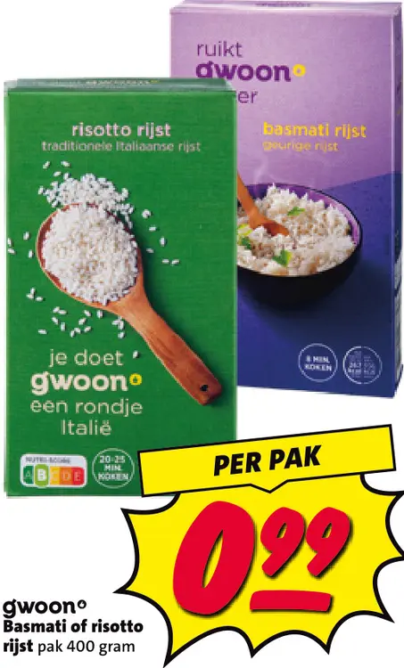 Aanbieding: Basmati of risotto rijst