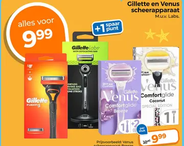 Aanbieding: Gillette en Venus scheerapparaat