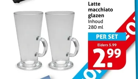 Latte macchiato glazen