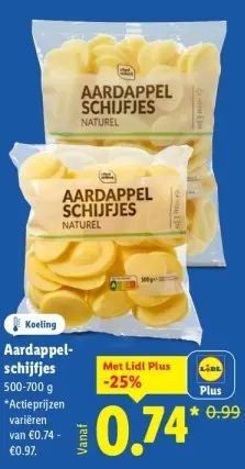 Aanbieding: Aardappelschijfjes