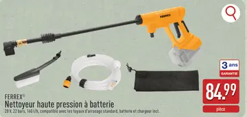 Offre: Nettoyeur haute pression à batterie