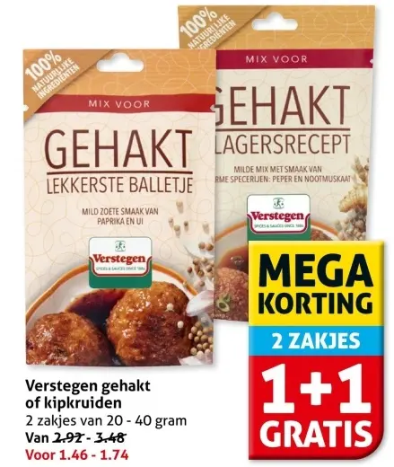 Aanbieding: Verstegen gehakt of kipkruiden