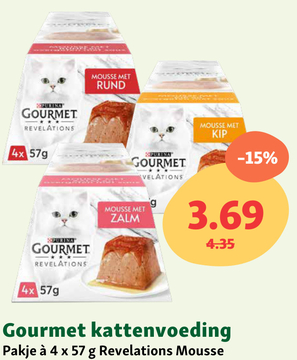 Aanbieding: Gourmet kattenvoeding Revelations Mousse