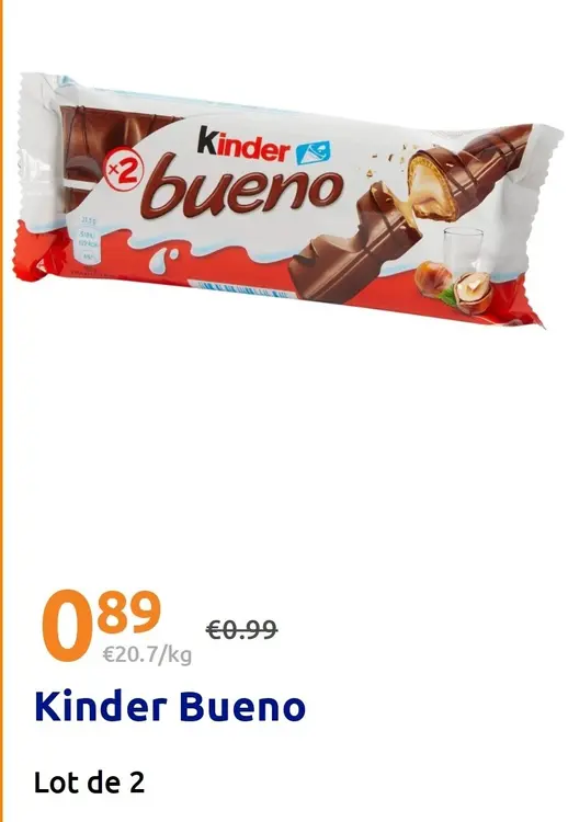 Offre: Kinder Bueno