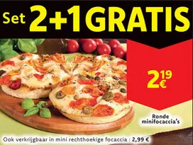 Aanbieding: Ronde minifocaccia's