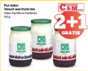 Offre: Pur natur Yaourt aux fruits bio