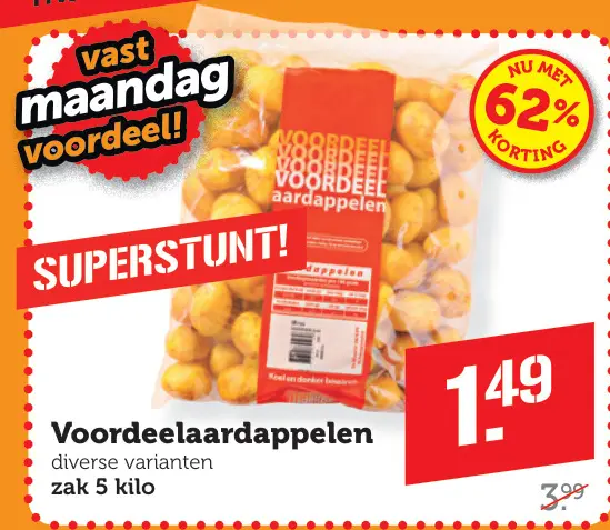 Aanbieding: Voordeelaardappelen