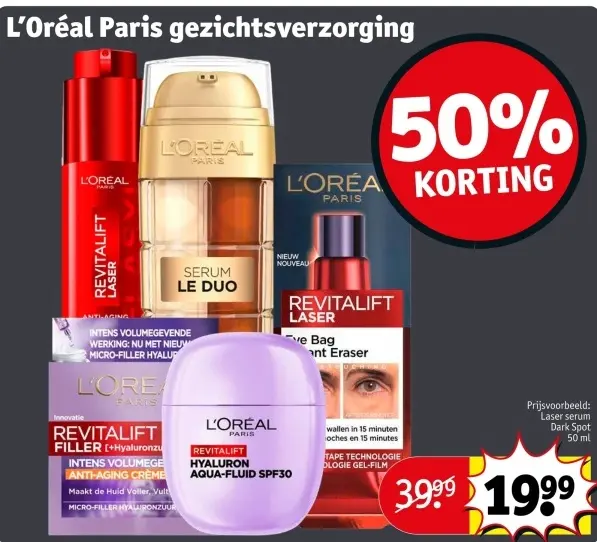 Aanbieding: L'Oréal Paris gezichtsverzorging