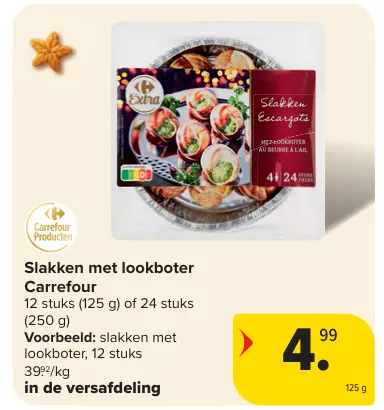 Promotie: Slakken met lookboter