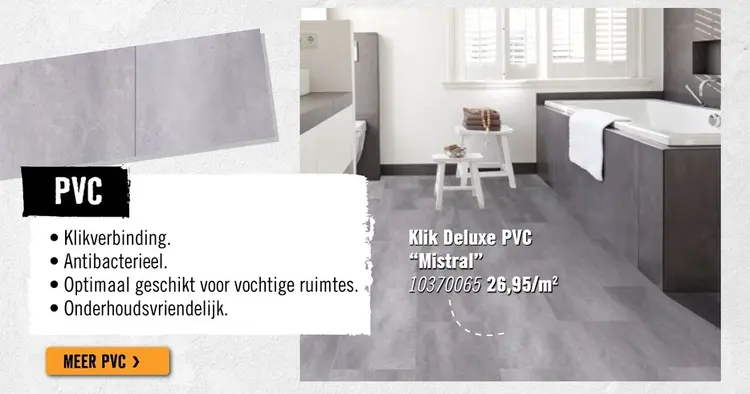Aanbieding: FLEXXFLOORS Klik Deluxe PVC mistral 2,2 m²