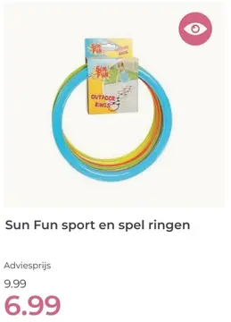 Aanbieding: Sun Fun sport en spel ringen