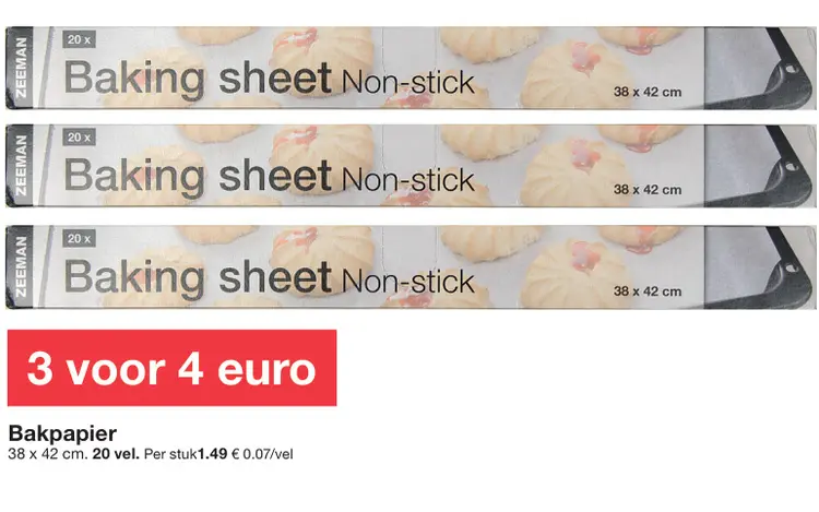 Promotie: Bakpapier