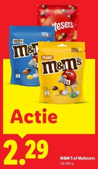 Aanbieding: M&M'S of Maltesers