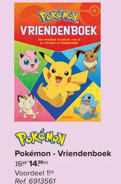 Promotie: Pokémon - Vriendenboek