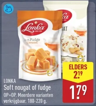 Aanbieding: Soft nougat of fudge