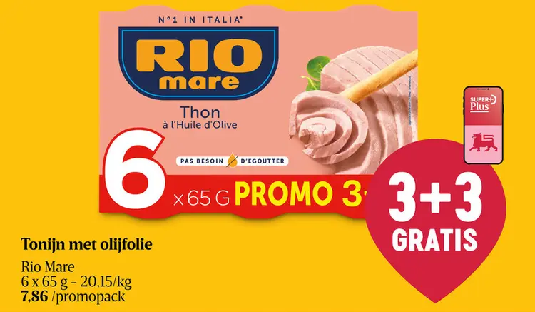 Promotie: Tonijn met olijfolie