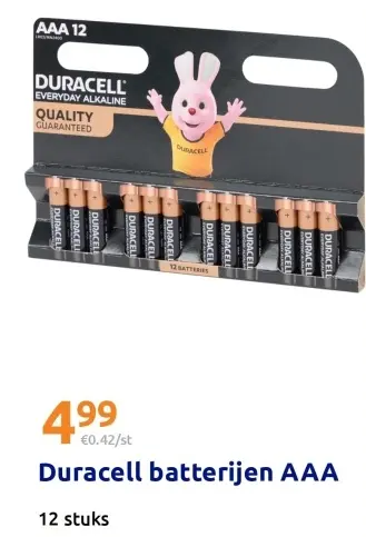 Promotie: Duracell batterijen AAA