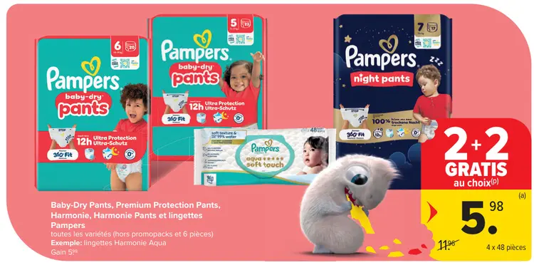 Offre: Baby-Dry Pants, Premium Protection Pants, Harmonie, Harmonie Pants et lingettes