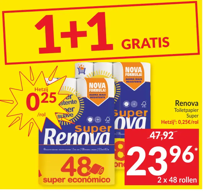 Promotie: Toiletpapier