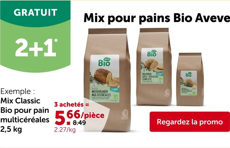 Offre: Mix pour pain multicéréales