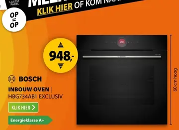 Aanbieding: Inbouw oven hbg734ab1 exclusiv