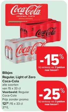 Aanbieding: Blikjes Regular, Light of Zero