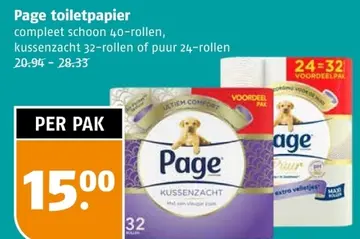 Aanbieding: Page toiletpapier