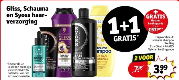 Aanbieding: Gliss, Schauma en Syoss haarverzorging