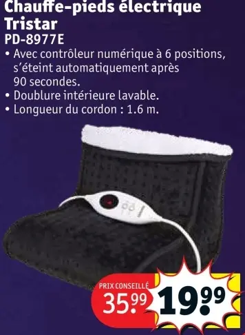 Offre: Chauffe-pieds électrique