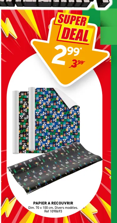 Offre: Papier a recouvrir