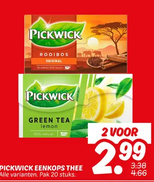 Aanbieding: Pickwick eenkops thee