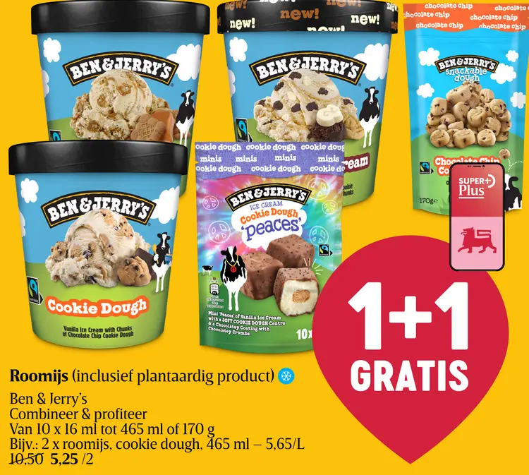 Promotie: Roomijs (inclusief plantaardig product)
