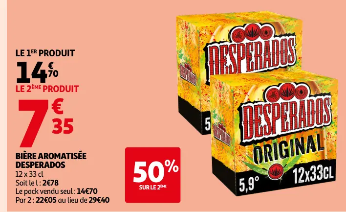 Offre: Bière aromatisée DESPERADOS