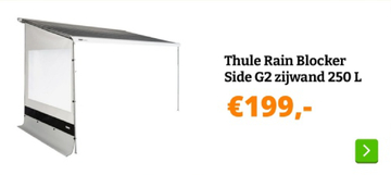 Aanbieding: Thule Rain Blocker Side G2 zijwand 250 L