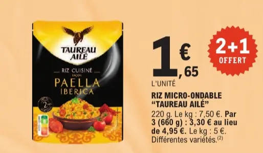 Offre: Riz micro-ondable