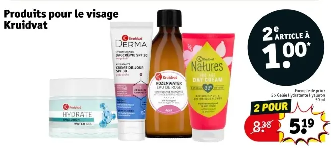 Offre: Produits pour le visage