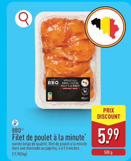 Offre: Filet de poulet à la minute