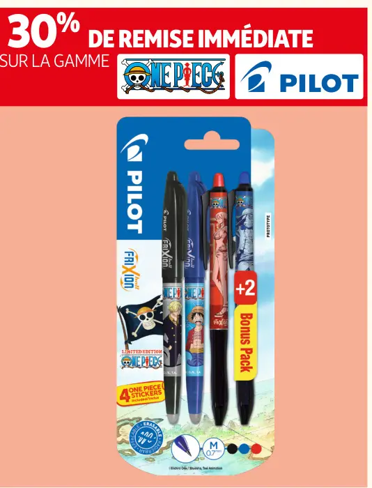 Promotie: Pilot frixion limited edition ONE PIECE
