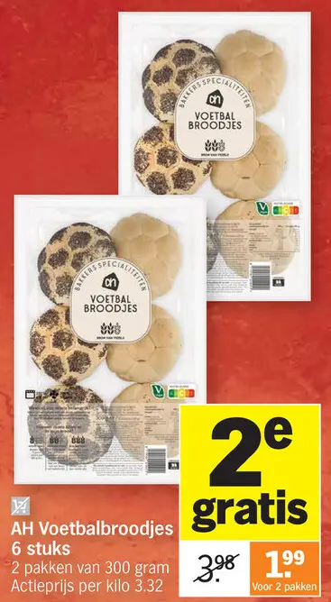 Promotie: Voetbalbroodjes