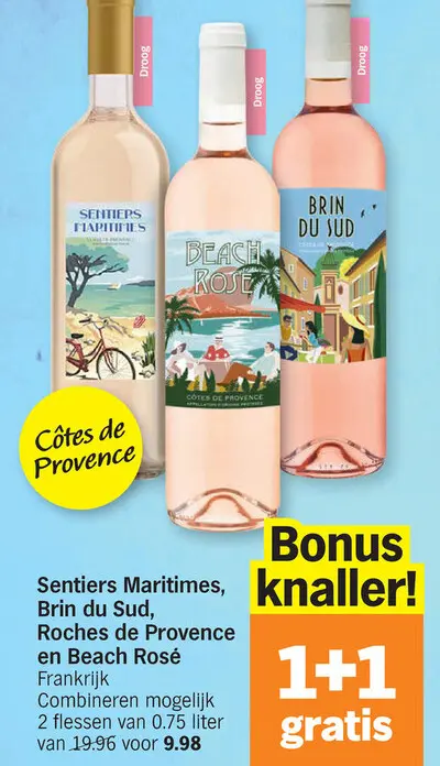 Promotie: Sentiers Maritimes, Brin du Sud, Roches de Provence en Beach Rosé