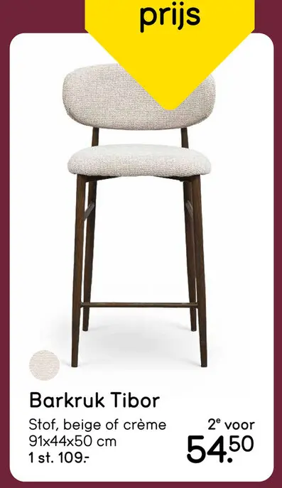 Aanbieding: Barkruk Tibor