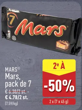 Offre: Mars, pack de 7
