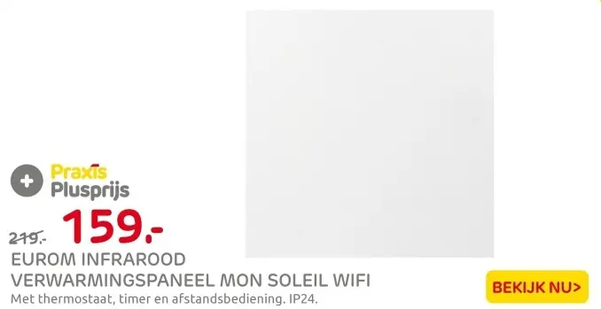 Aanbieding: Infrarood verwarmingspaneel mon soleil wifi