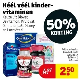 Aanbieding: Héél véél kinder-vitaminen